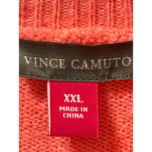 Vince Camuto Pop Pink Turtleneck Sweater Sz XXL Acrylic Blend Womens - Picture 3 of 12
